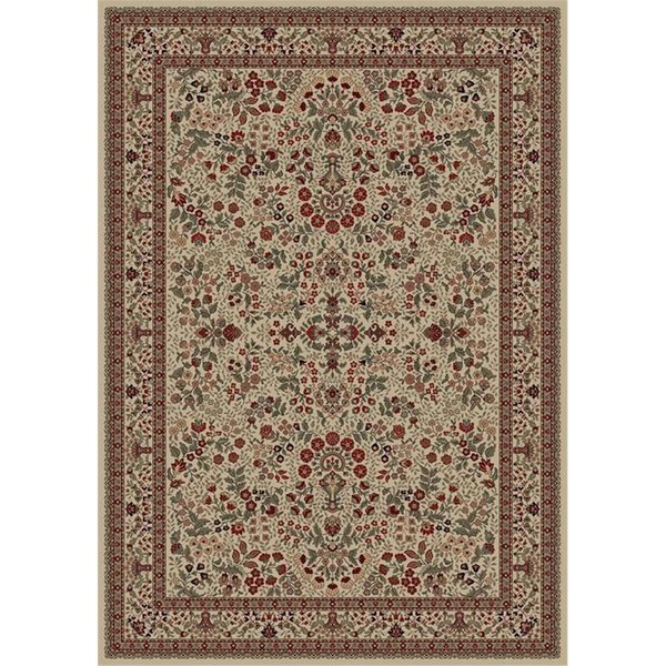 Concord Global 9 ft. 3 in. x 12 ft. 10 in. Persian Classics Sarouk - Ivory 20928